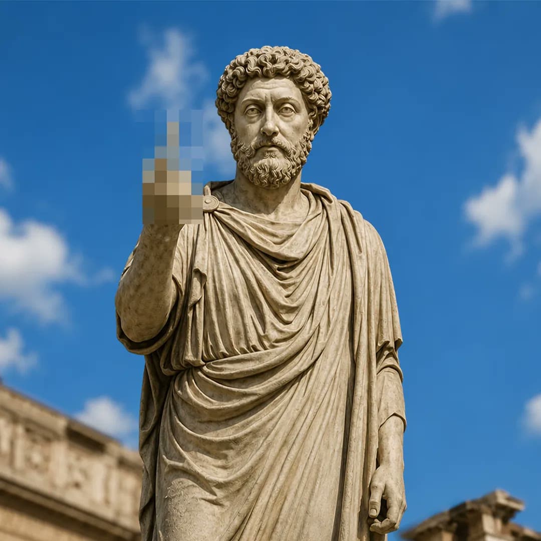 Painted portrait of Marcus Aurelius